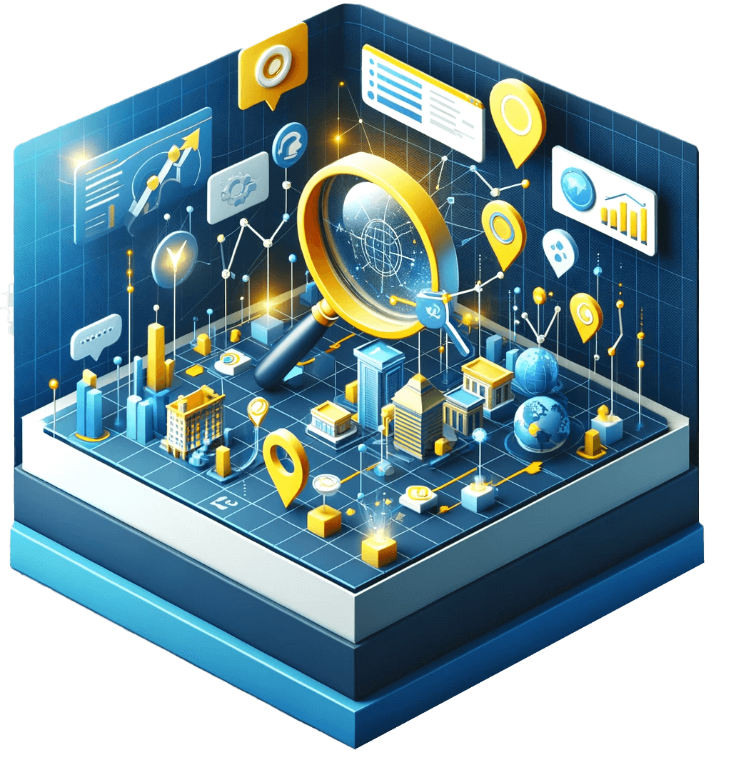 Illustration de la Visibilité de votre Entreprise sur Internet